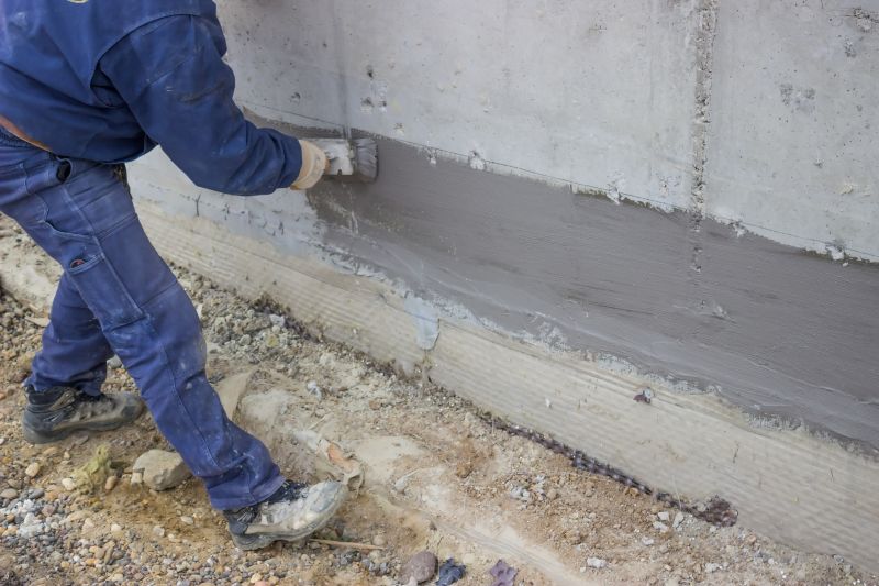 Sealant Application on Foundation Cracks